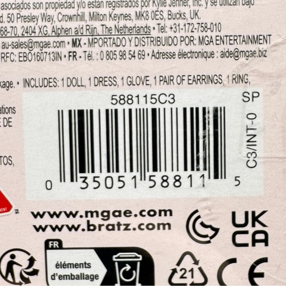 Bratz Kylie Jenner Doll Collectible MGAE 2022 Sealed Box Rare Fashion Figure - Picture 10 of 10